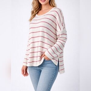 Lime & Chili Striped Knit Sweater